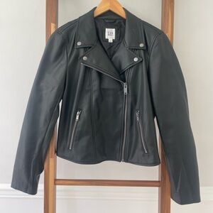 Gap faux leather jacket
